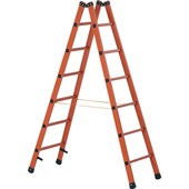 Kunststoff-Sprossen-Stehleiter, beidseitig begehbar